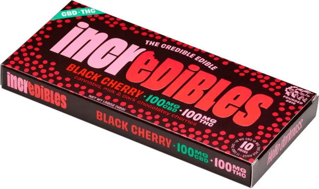 Black Cherry 1:1 - 100mg Chocolates - CBD - 10pk thumbnail 3