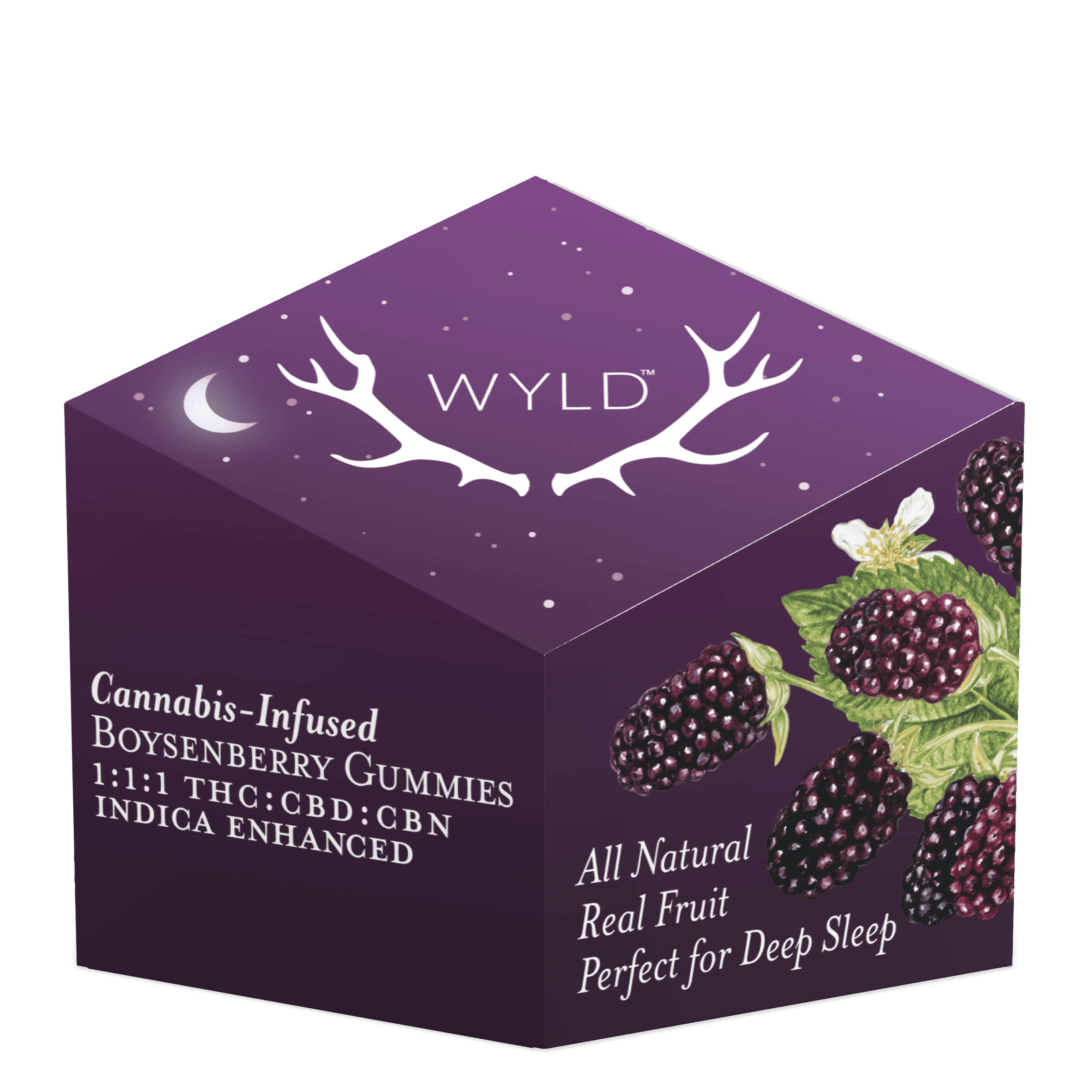 Boysenberry 1:1:1 - 100mg Candies - CBD - 10pk thumbnail 2