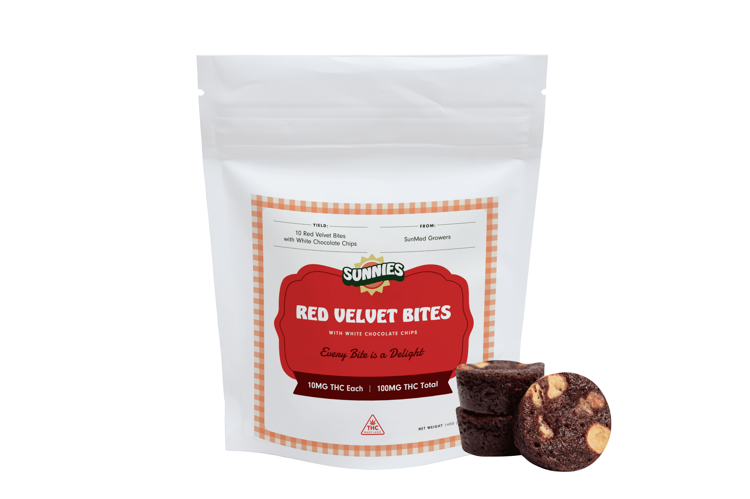 Red Velvet Bites - 100mg Baked Goods - 10pk thumbnail 2