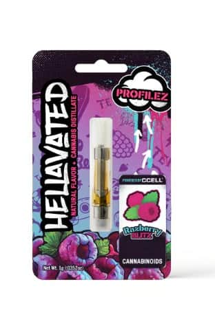 Razberry Blitz - 1g Distillate Cart - Hybrid thumbnail 2