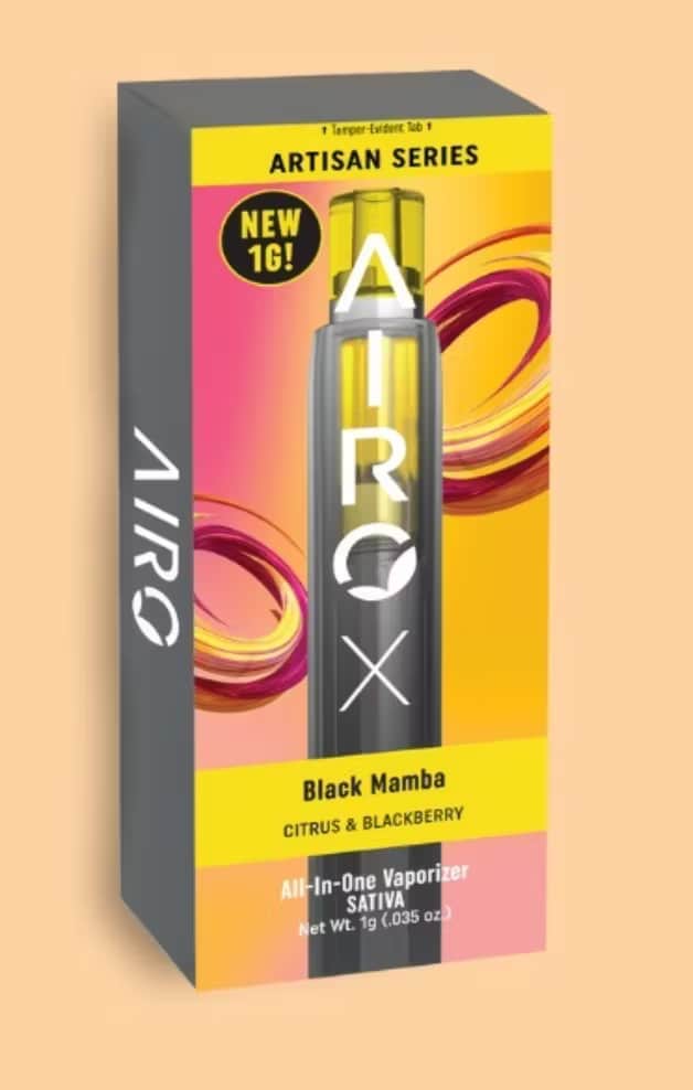 Black Mamba - 1g Distillate Airo Pod - Sativa thumbnail 3