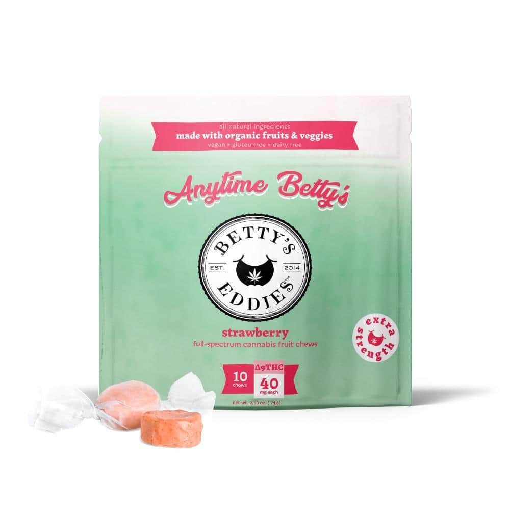 Anytime Bettys Strawberry - 100mg Candies - 10pk thumbnail 2