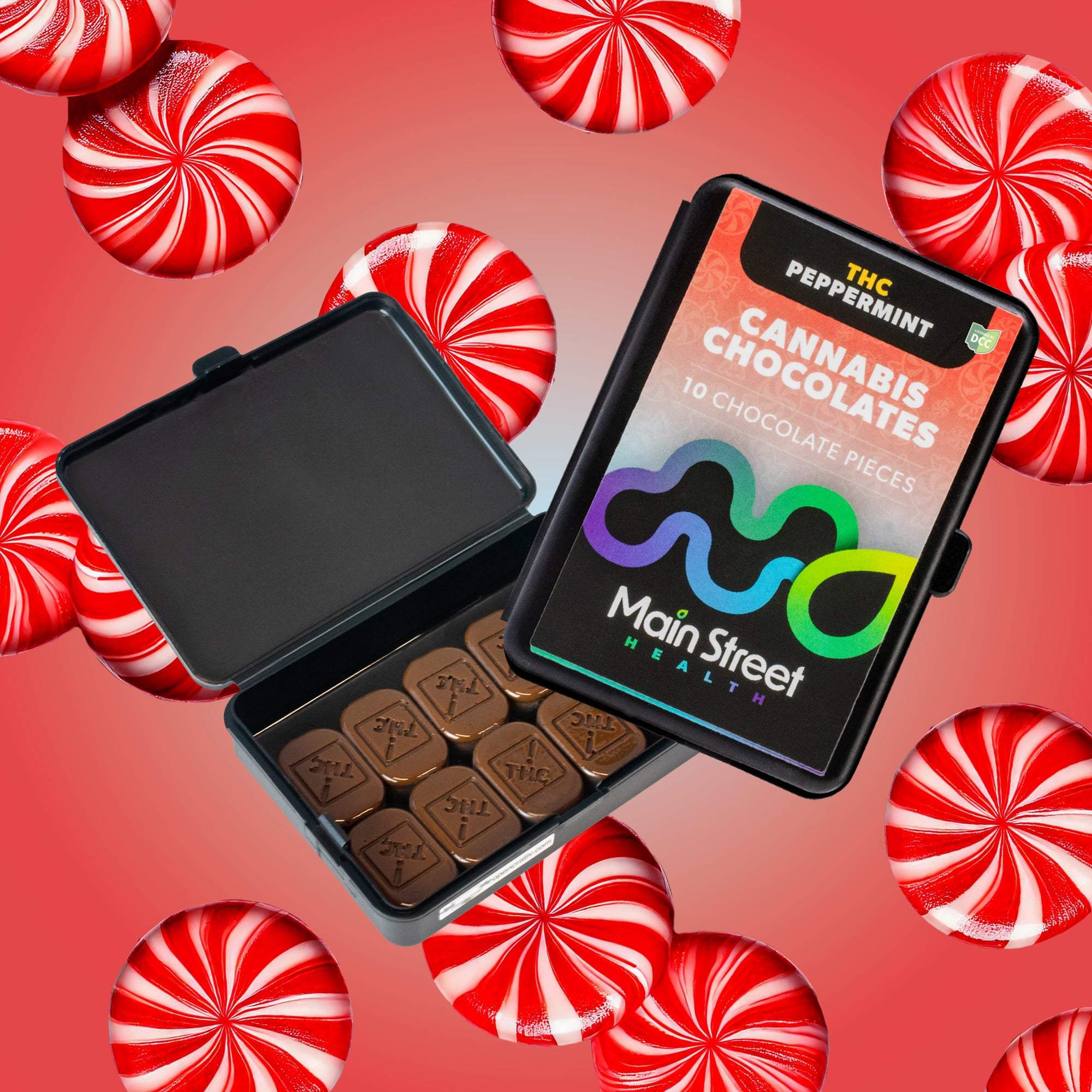 Peppermint - 500mg Chocolates - 10pk