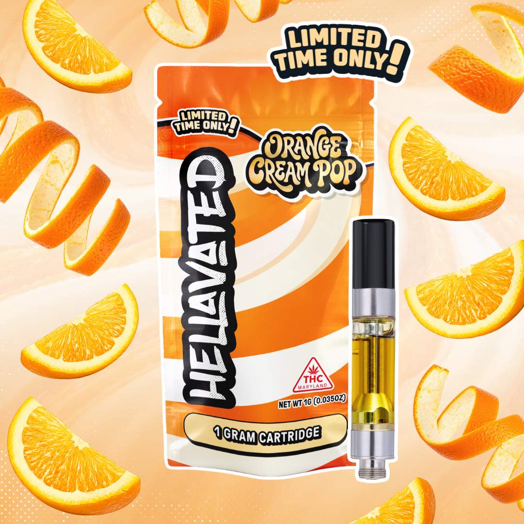 Orange Cream Pop - 1g Distillate Cart - Hybrid