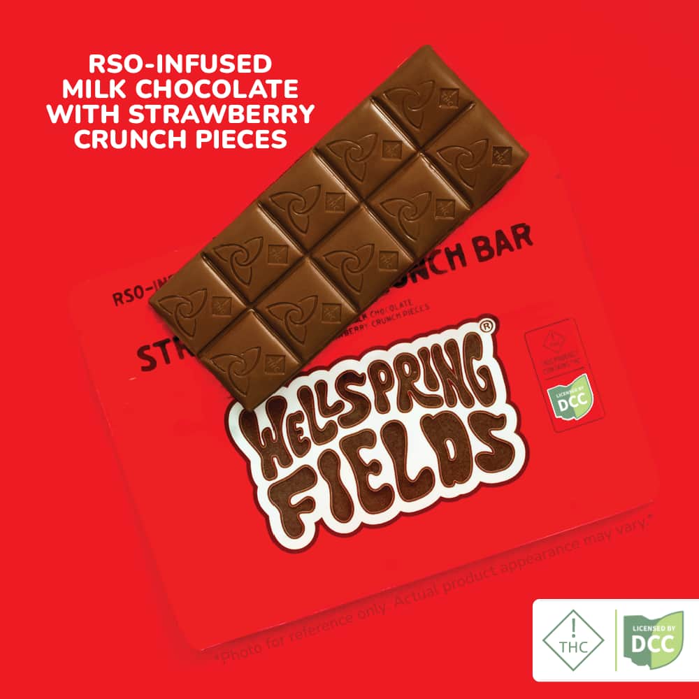 Strawberry Crunch Bar - 90mg Chocolates - 10pk