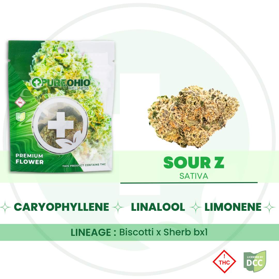 Sour Z - 2.83g Whole Buds - Sativa