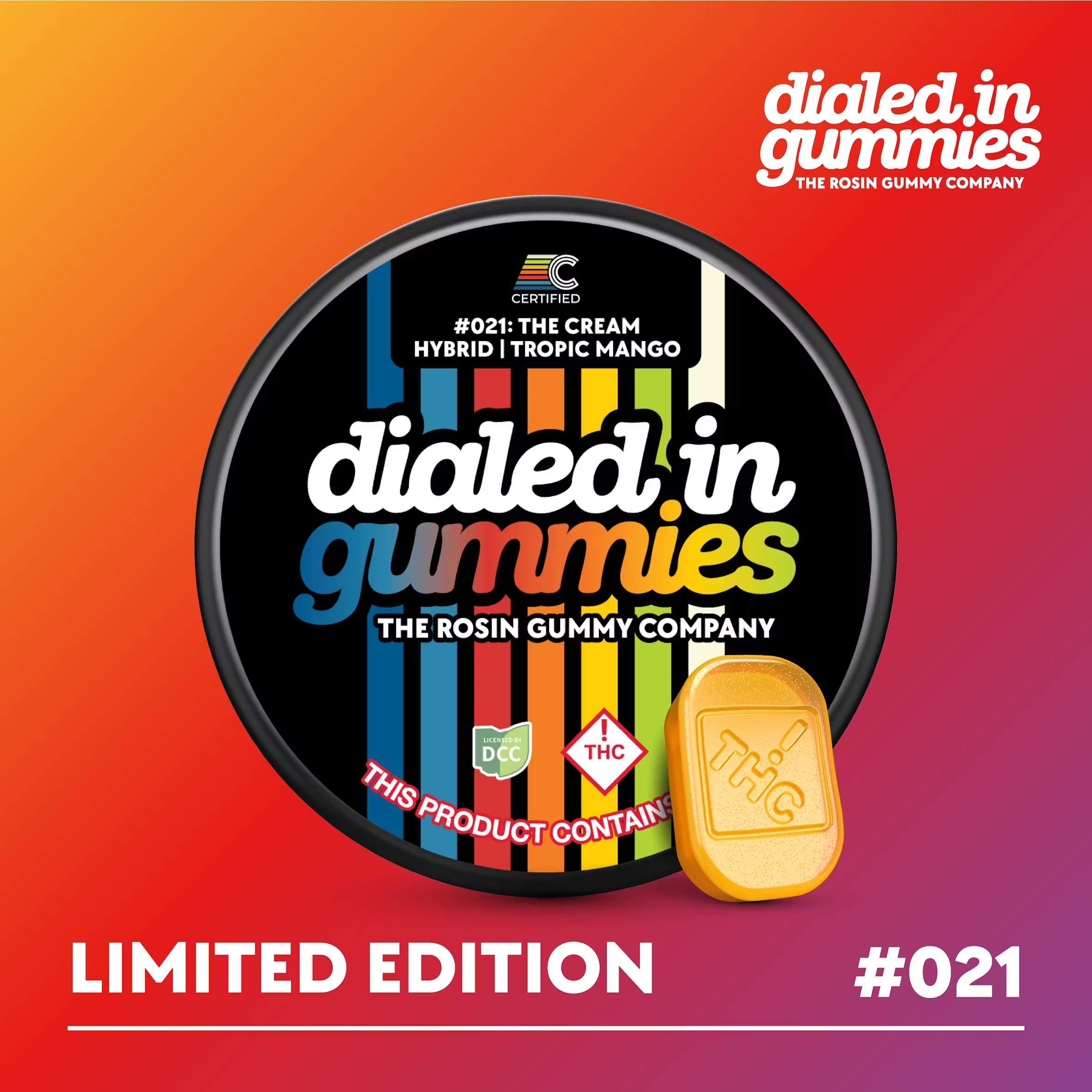 Tropic Mango (the Cream) - 100mg Candies - Hybrid - 10pk