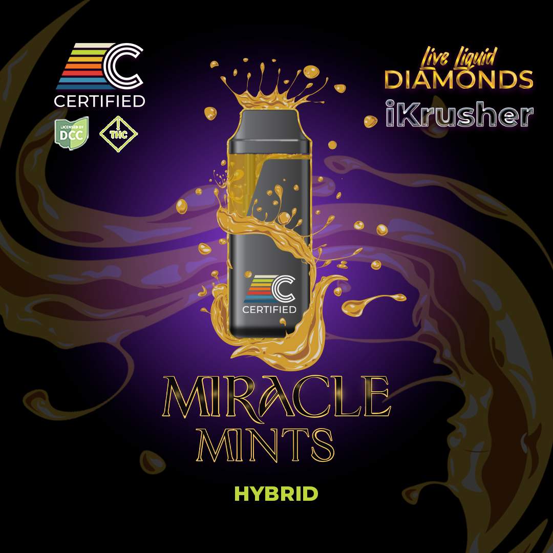 Miracle Mints - 1g Live Liquid Diamond Disposable - Hybrid