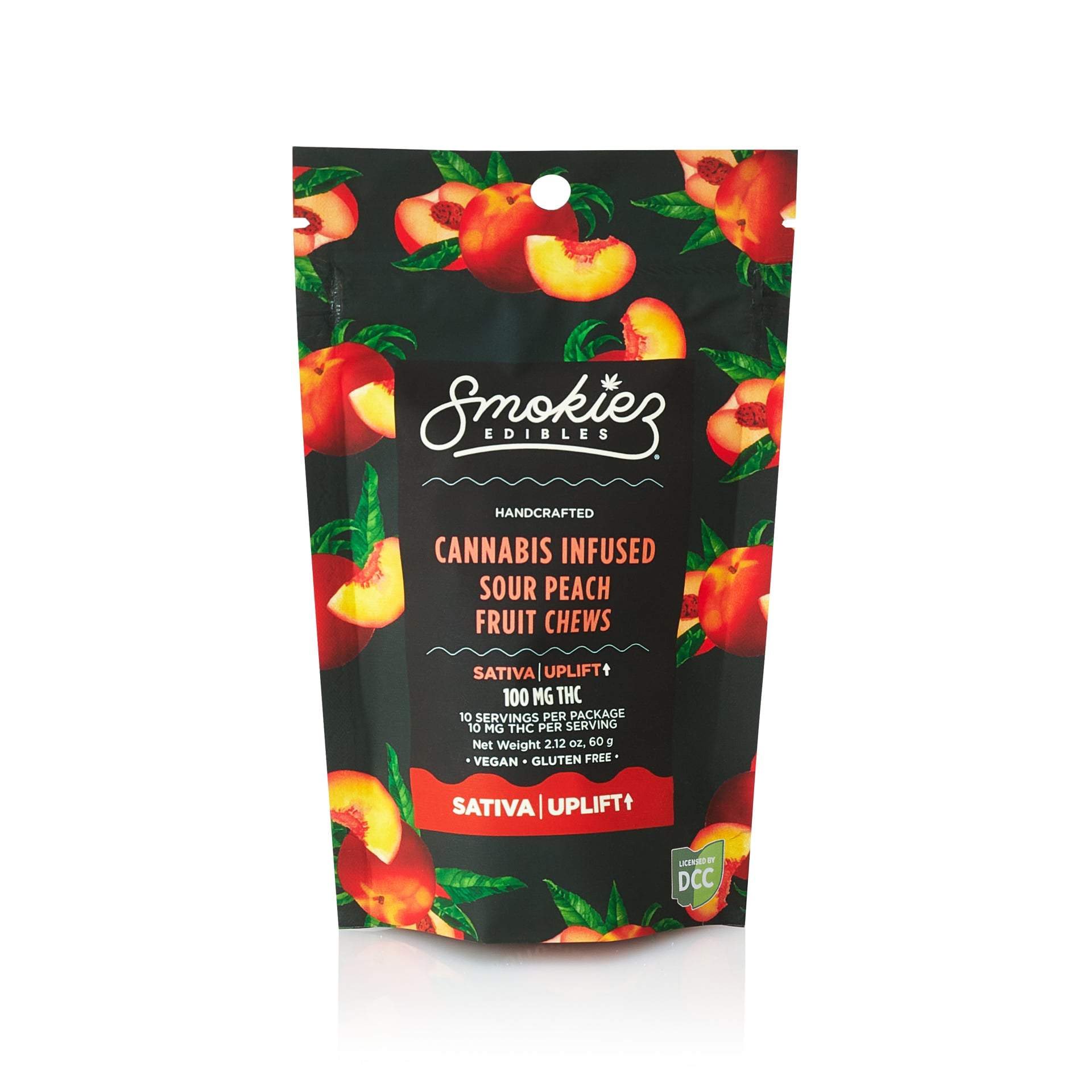Sour Peach - 100mg Candies - Sativa - 10pk