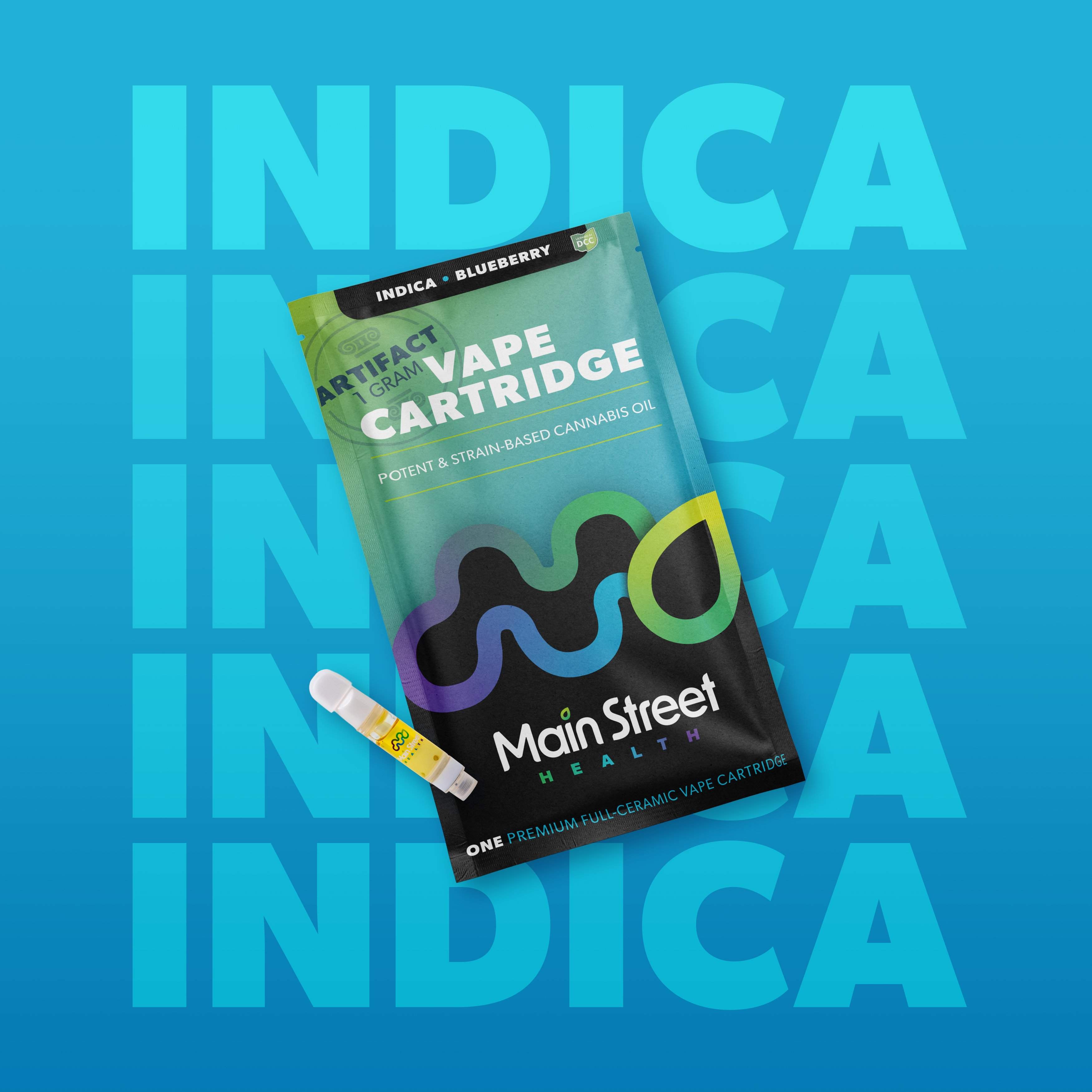 Blueberry - 1g Distillate Cart - Indica