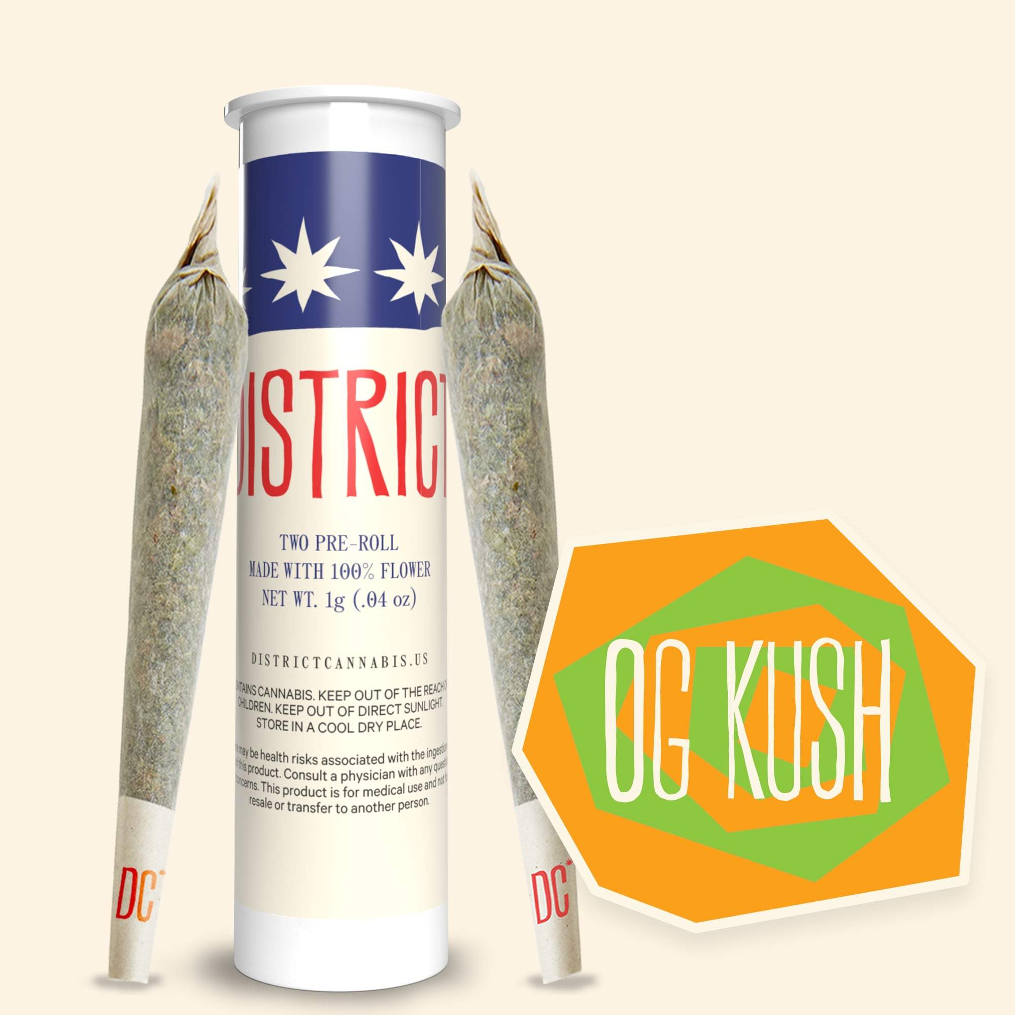 Og Kush - 0.5g Packs - Hybrid - 2pk