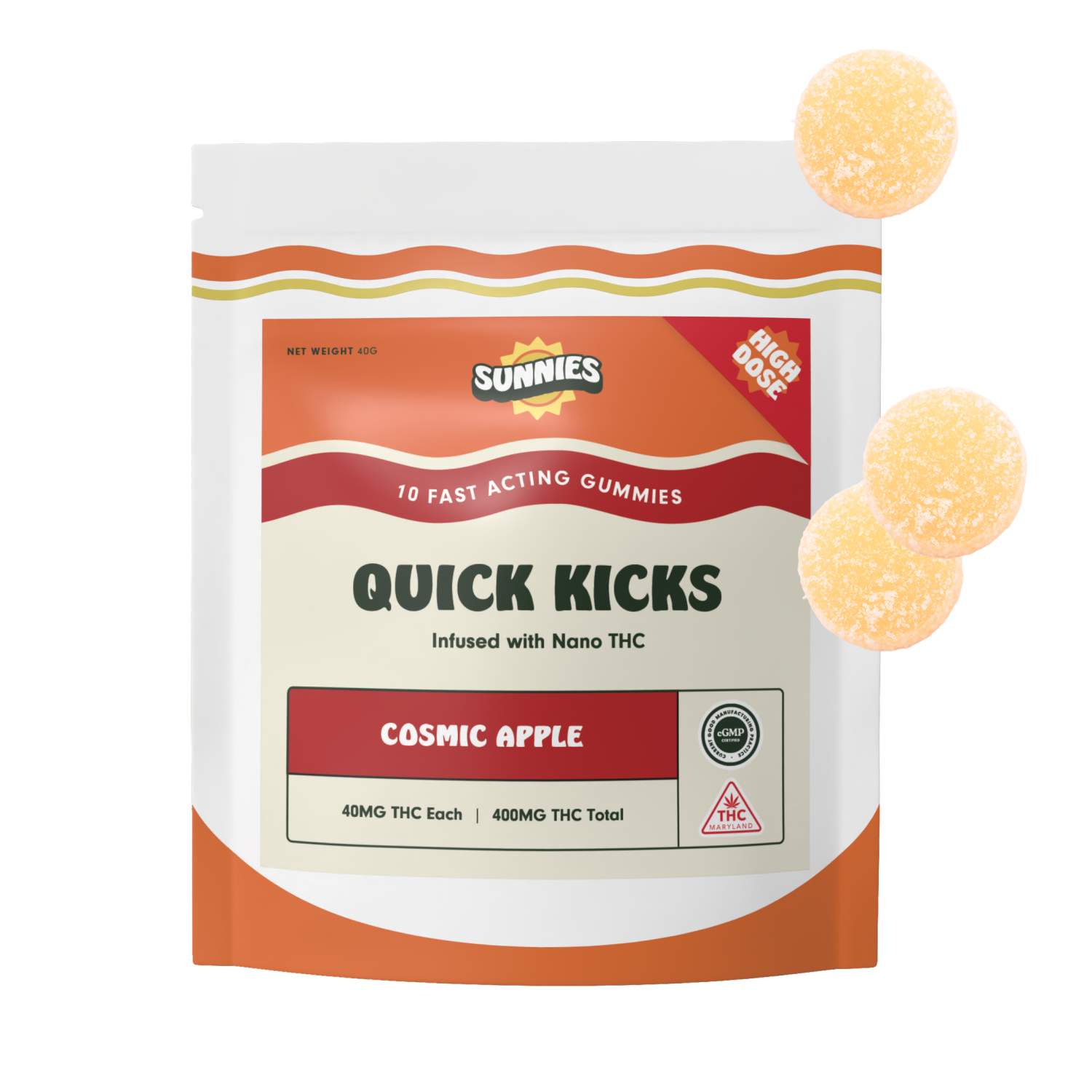 Cosmic Apple - 400mg Candies - 10pk