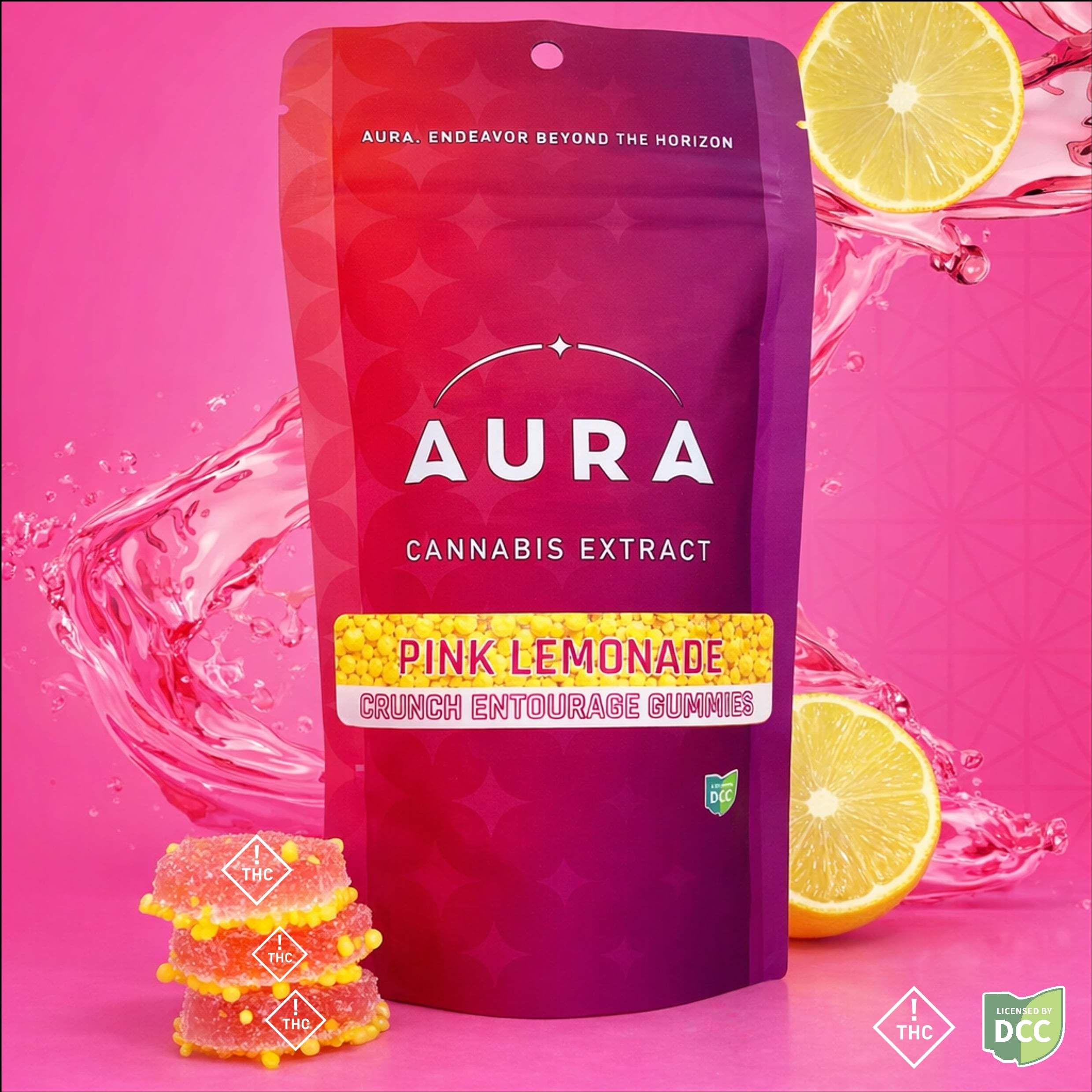 Pink Lemonade Crunch Entourage - 550mg Candies - 11pk