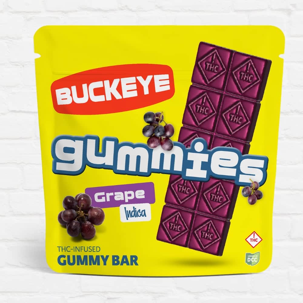 Grape Gummy Bar - 105mg Candies - 10pk