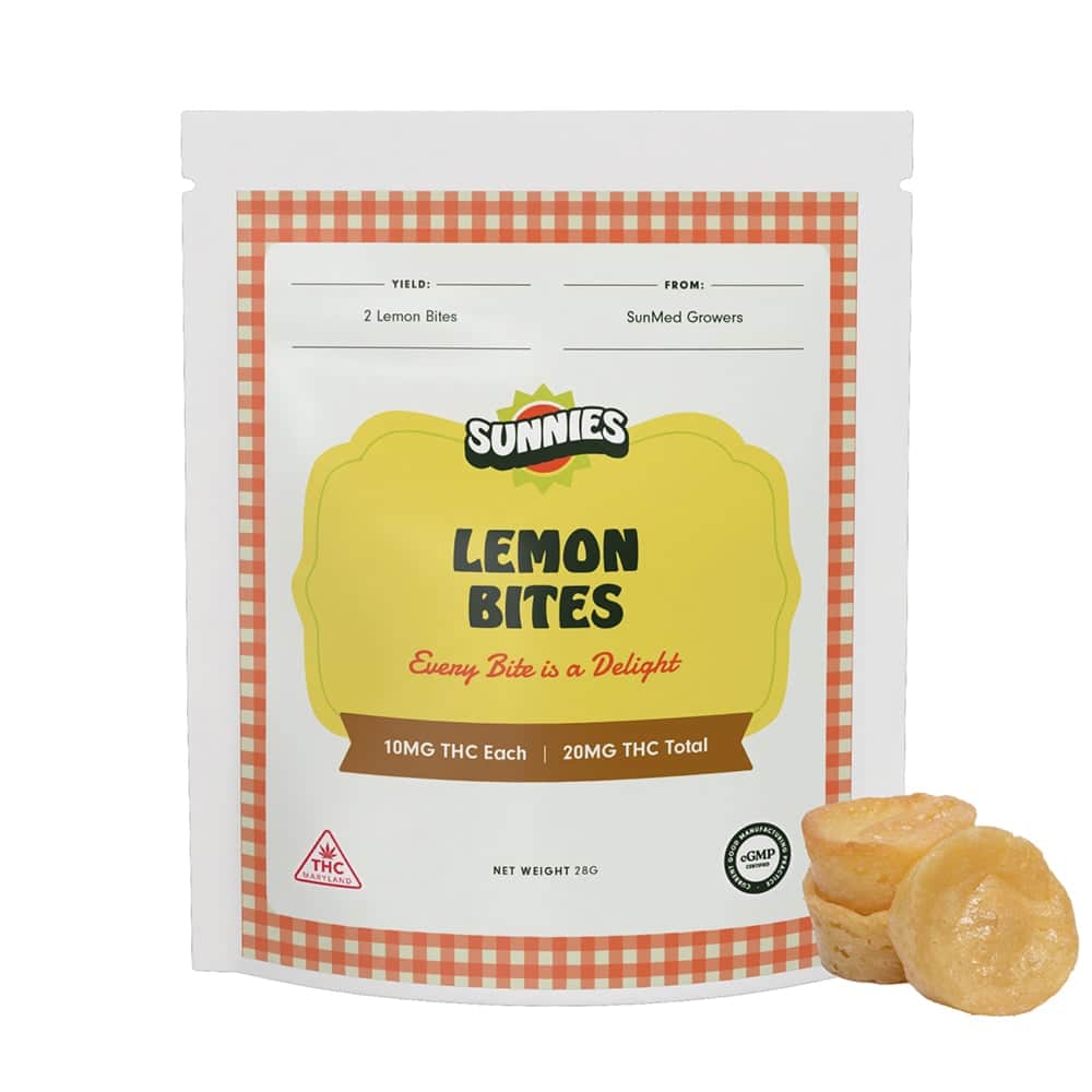 Lemon Bites - 20mg Baked Goods - 2pk