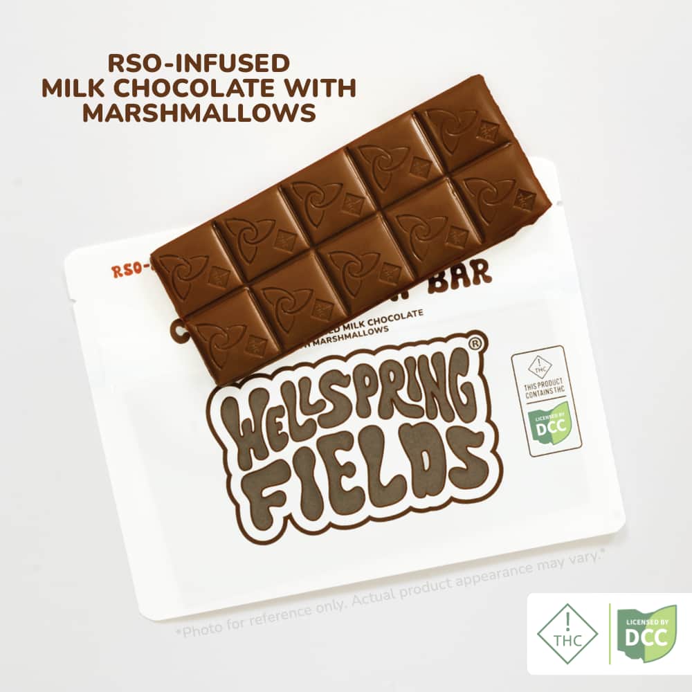 Chocolate Marshmallow Bar - 100mg Chocolates - 10pk