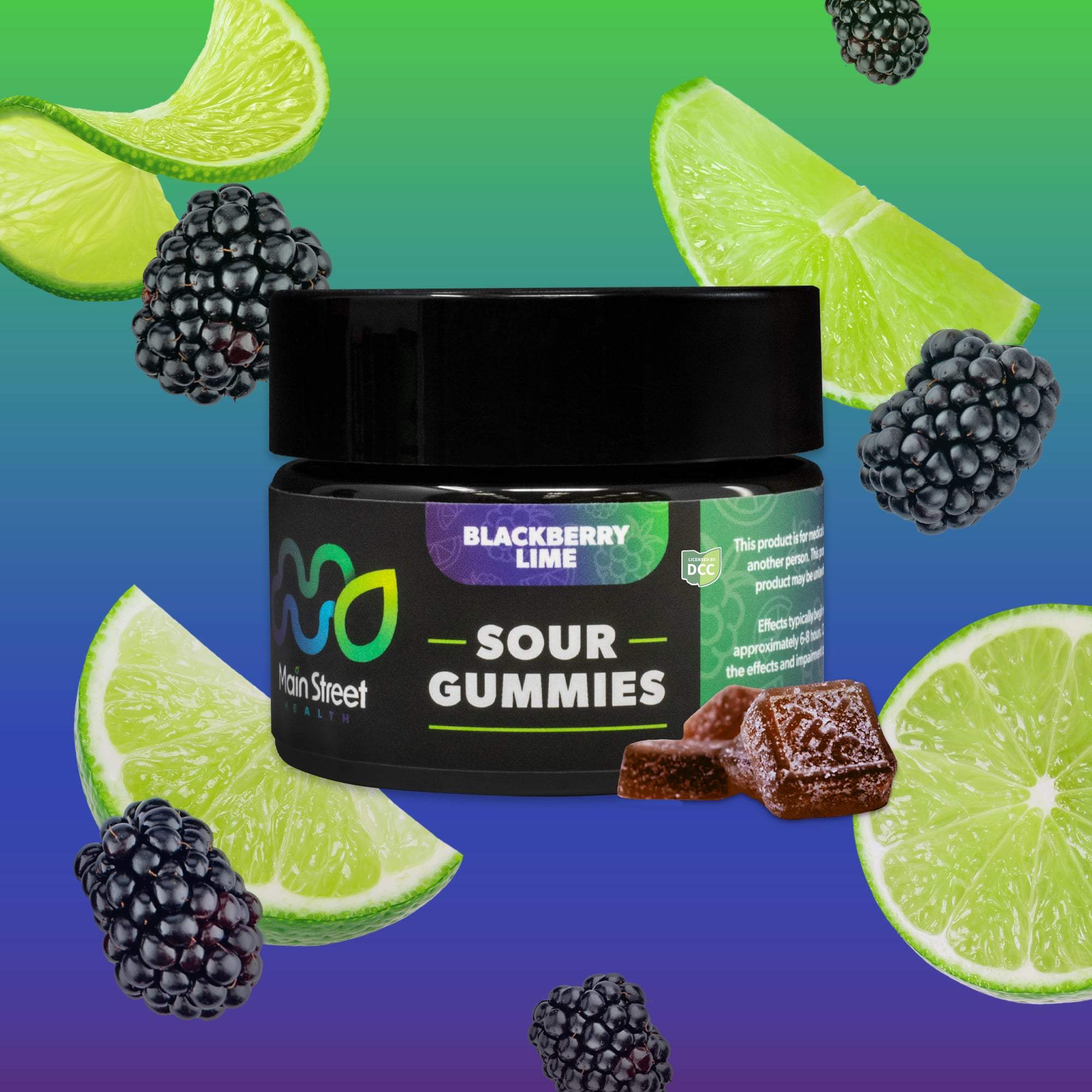 Blackberry Lime - 220mg Candies - 11pk