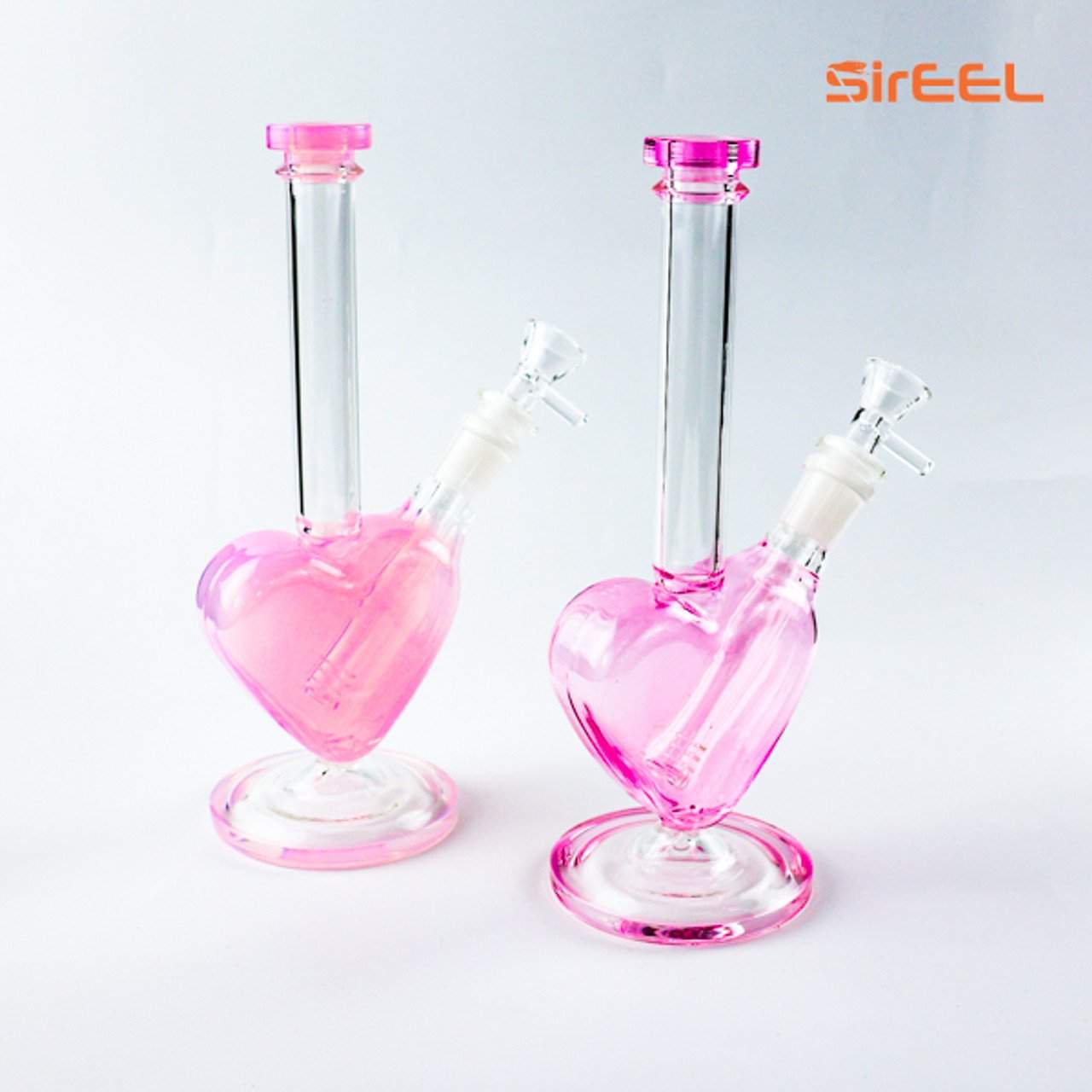 9" Heart Shaped Basin Water Pipe W/ Bowl