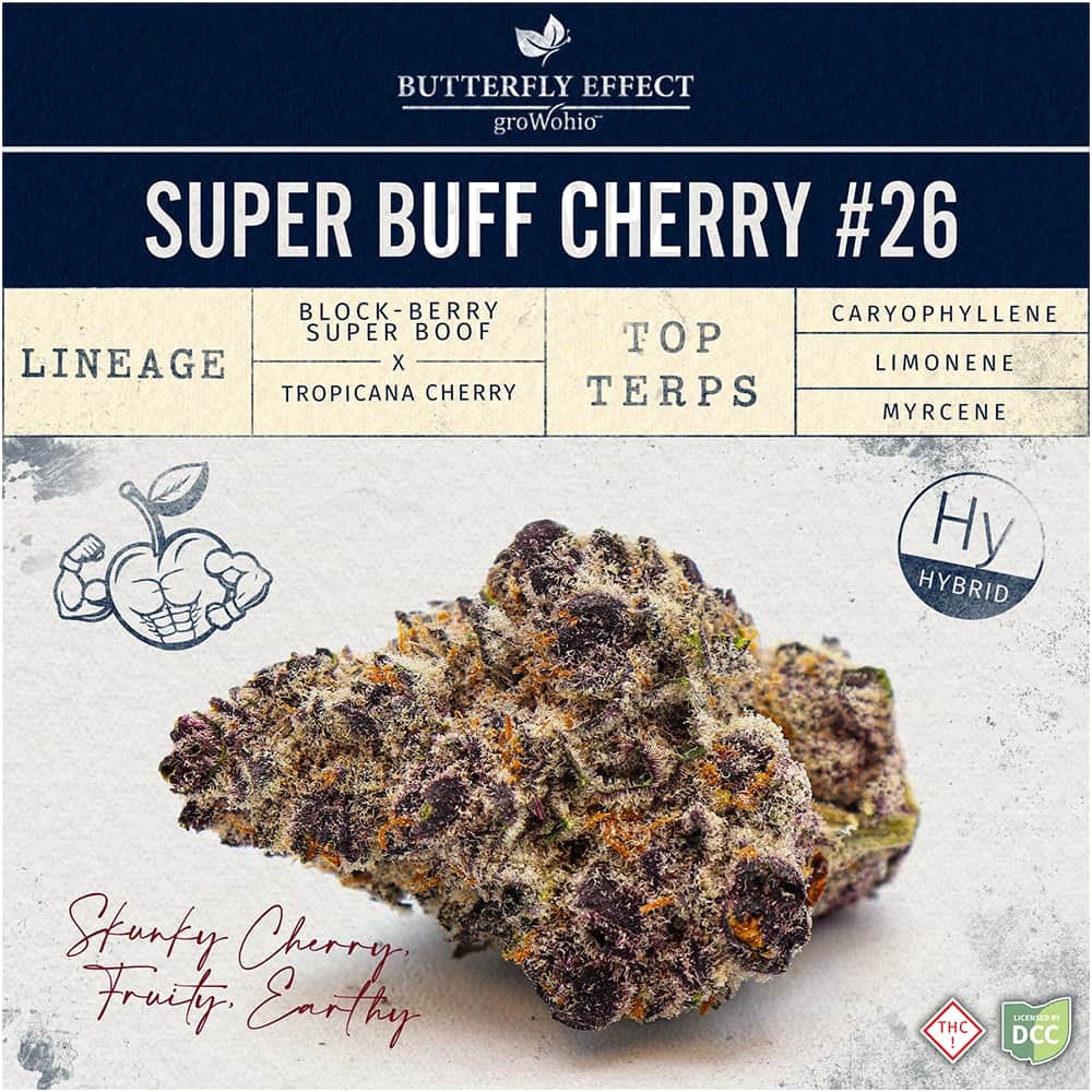 Super Buff Cherry #26 - 14.15g Whole Buds - Hybrid