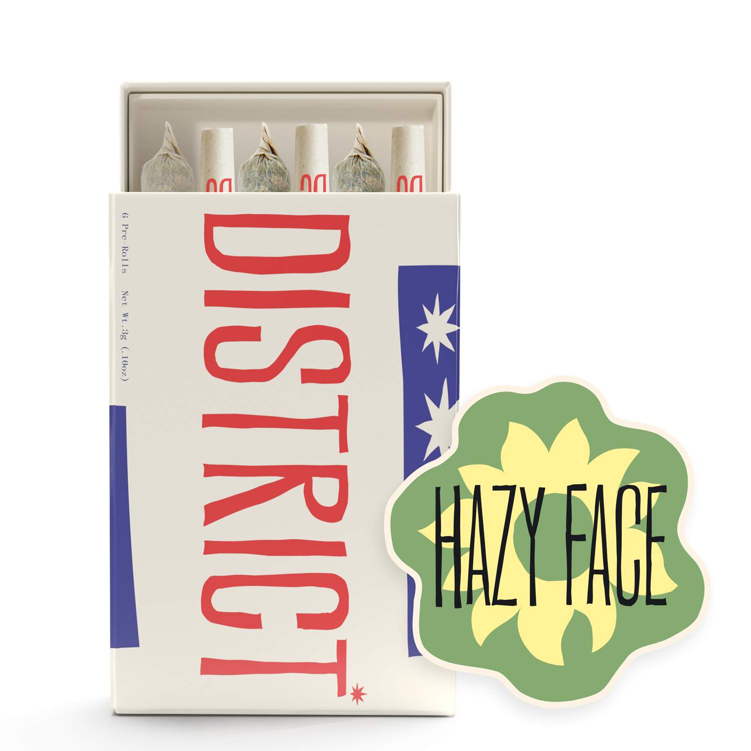 Hazy Face - 0.5g Packs - Hybrid - 6pk