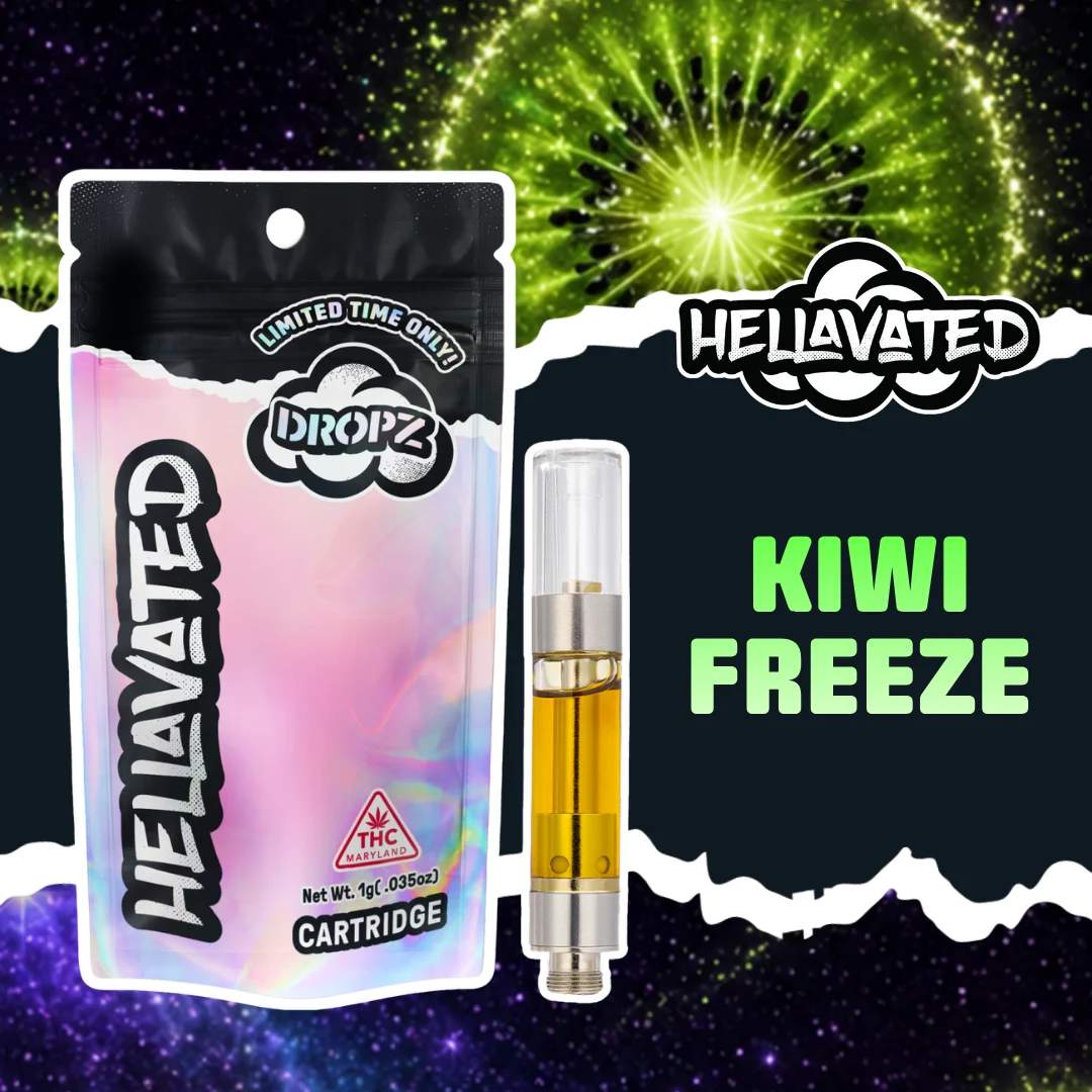 Kiwi Freeze - 1g Distillate Cart - Hybrid