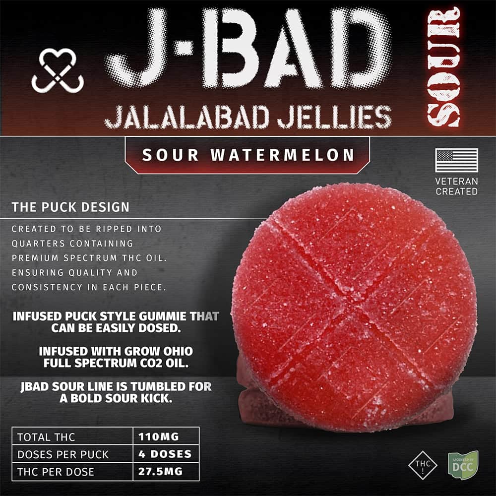 Watermelon Sour - 110mg Candies - 4pk
