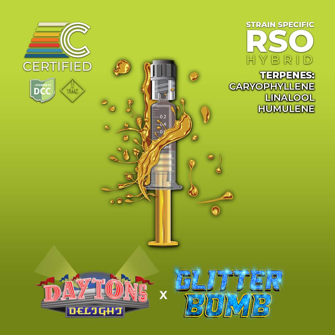 Daytons Delight X Glitter Bomb - 1g RSO - Hybrid
