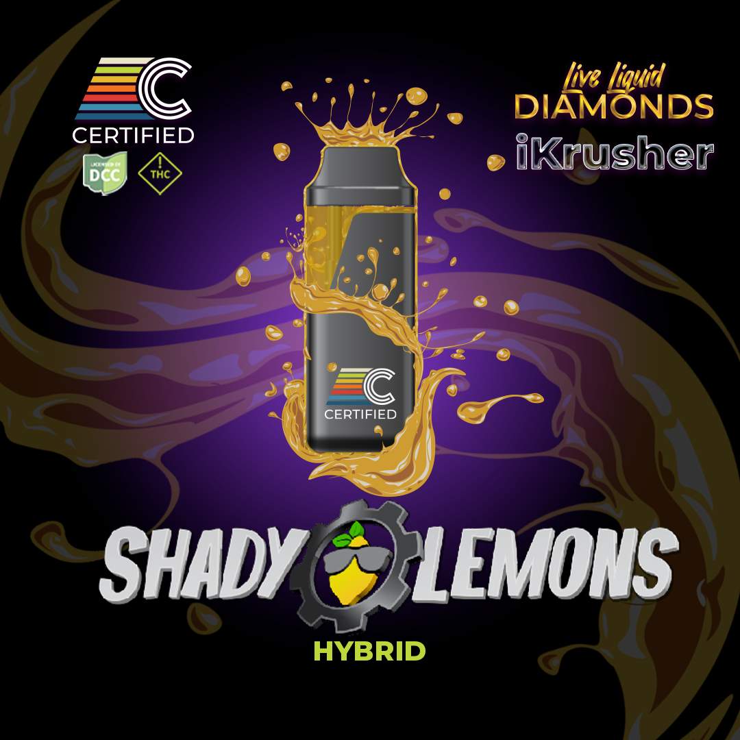 Shady Lemons - 1g Live Liquid Diamond Disposable - Hybrid