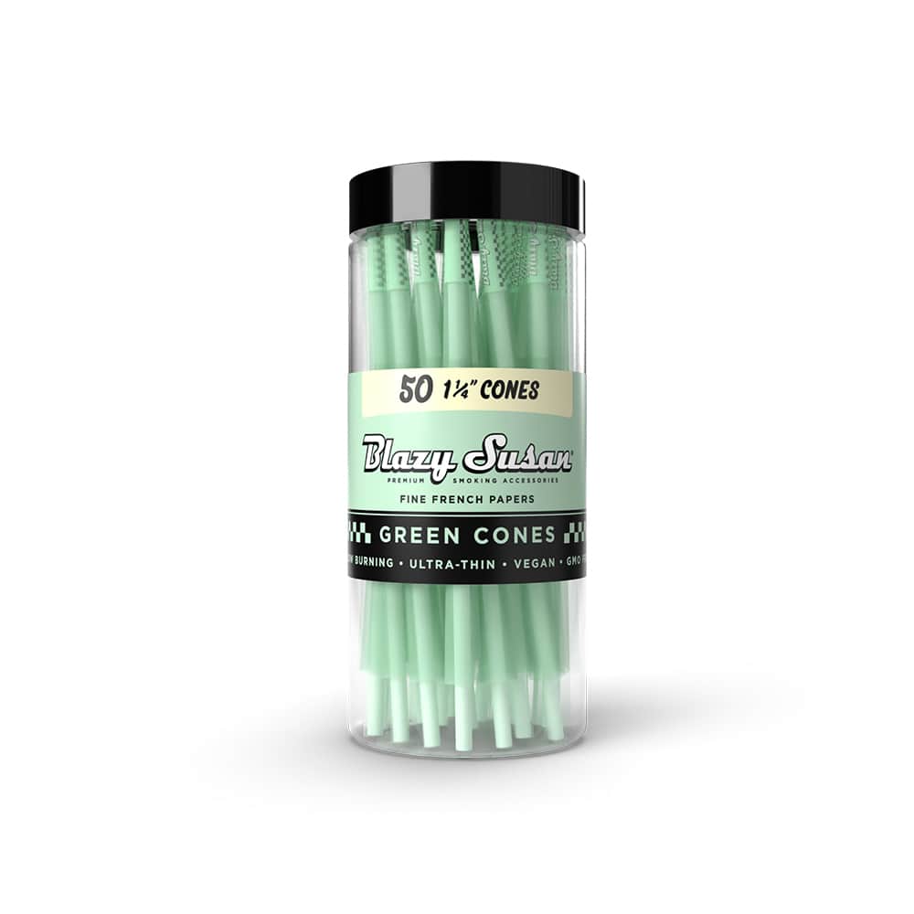 Green Prerolled Cones 1 1/4"