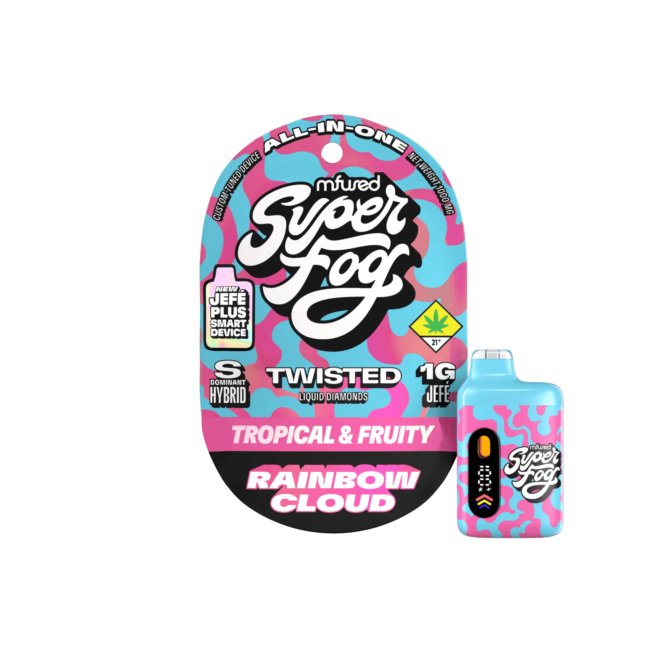 Rainbow Cloud - 1g Distillate Disposable - Sativa