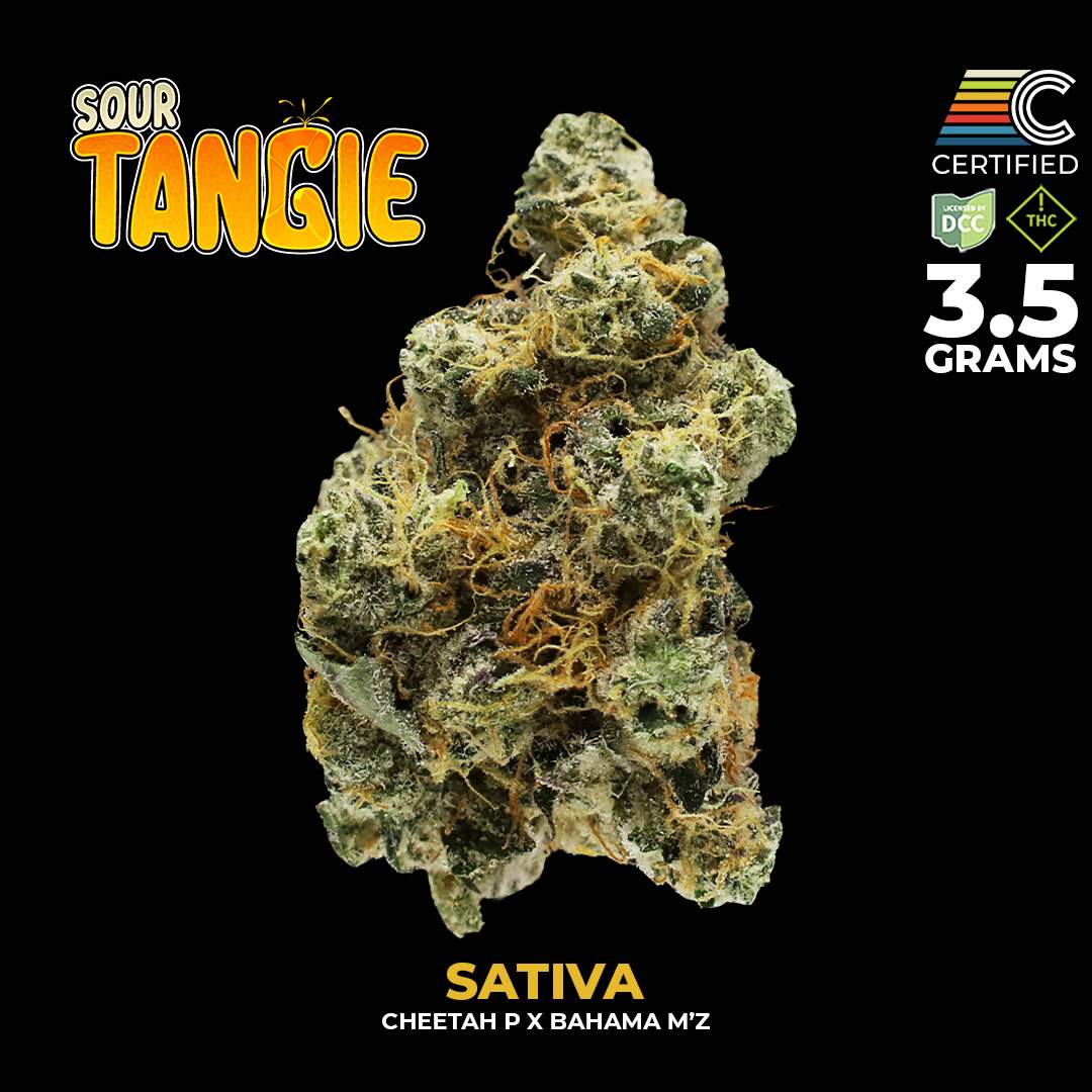 Sour Tangie - 3.5g Whole Buds - Sativa