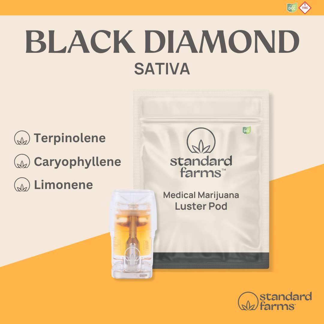 Black Diamond - 1g Distillate Luster Pod - Sativa