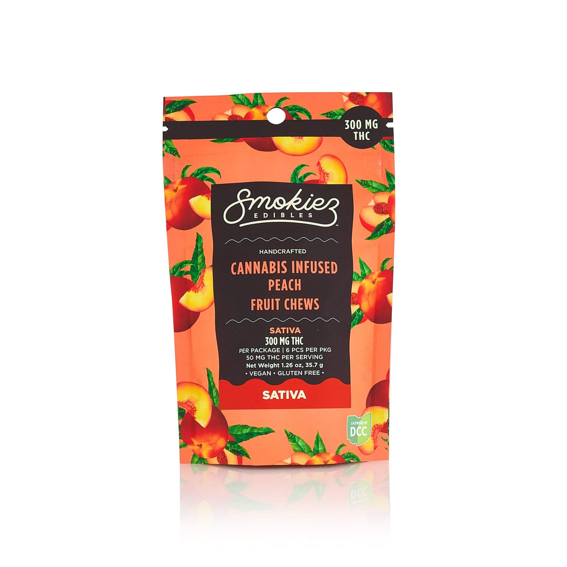 Sweet Peach Hd - 300mg Candies - Sativa - 6pk