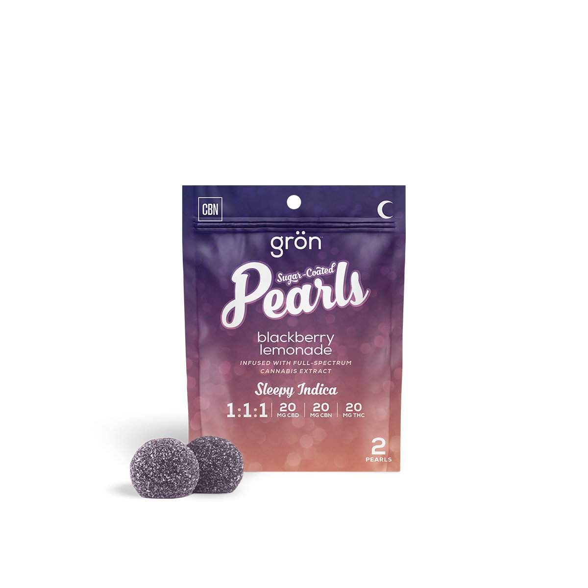 blackberry lemonade pearls 1:1:1 THC / CBD / CBN
