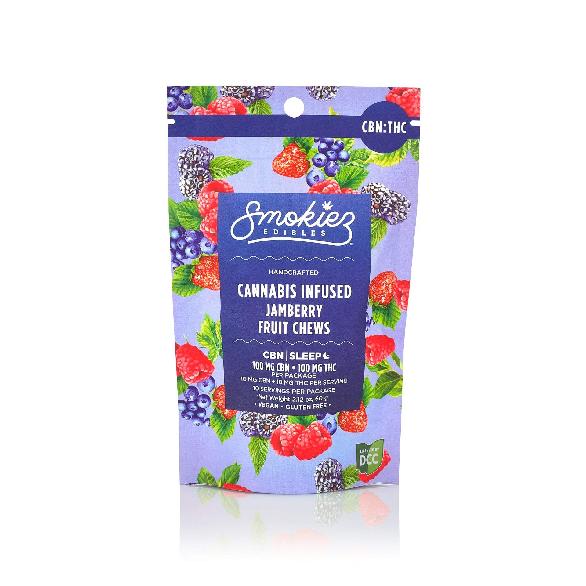 Sweet Jamberry 1:1 - 100mg Candies - Indica - 10pk