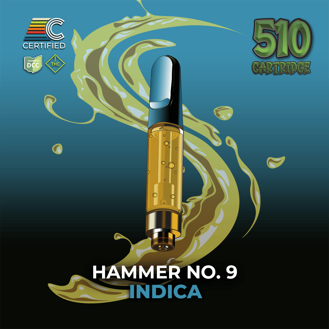 Hammer No. 9 - 1g Distillate Cart - Indica