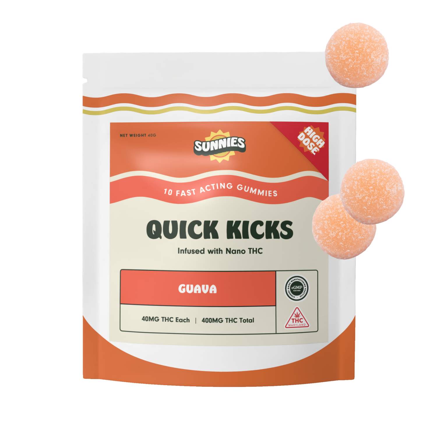 High Dose Guava - 400mg Candies - 10pk