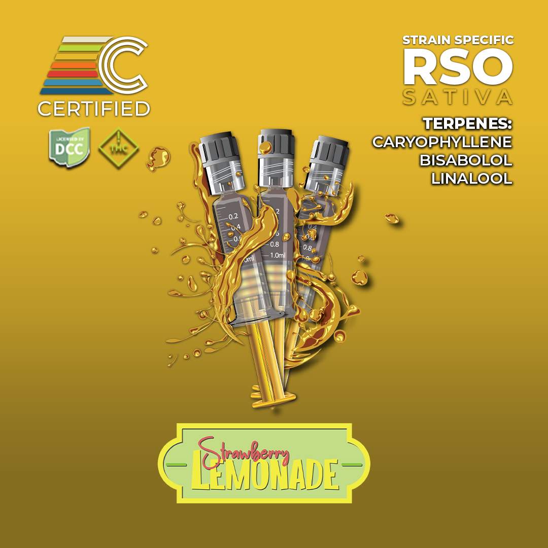 Strawberry Lemonade - 3g RSO - Sativa - 3pk