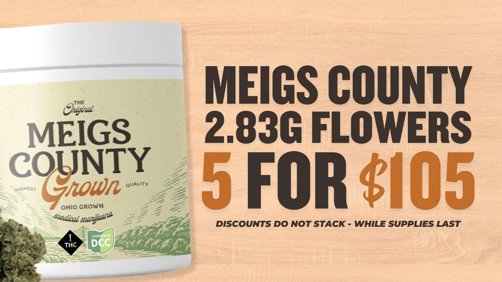 BUY 5 MEIGS COUNTY 2.83G FOR $105