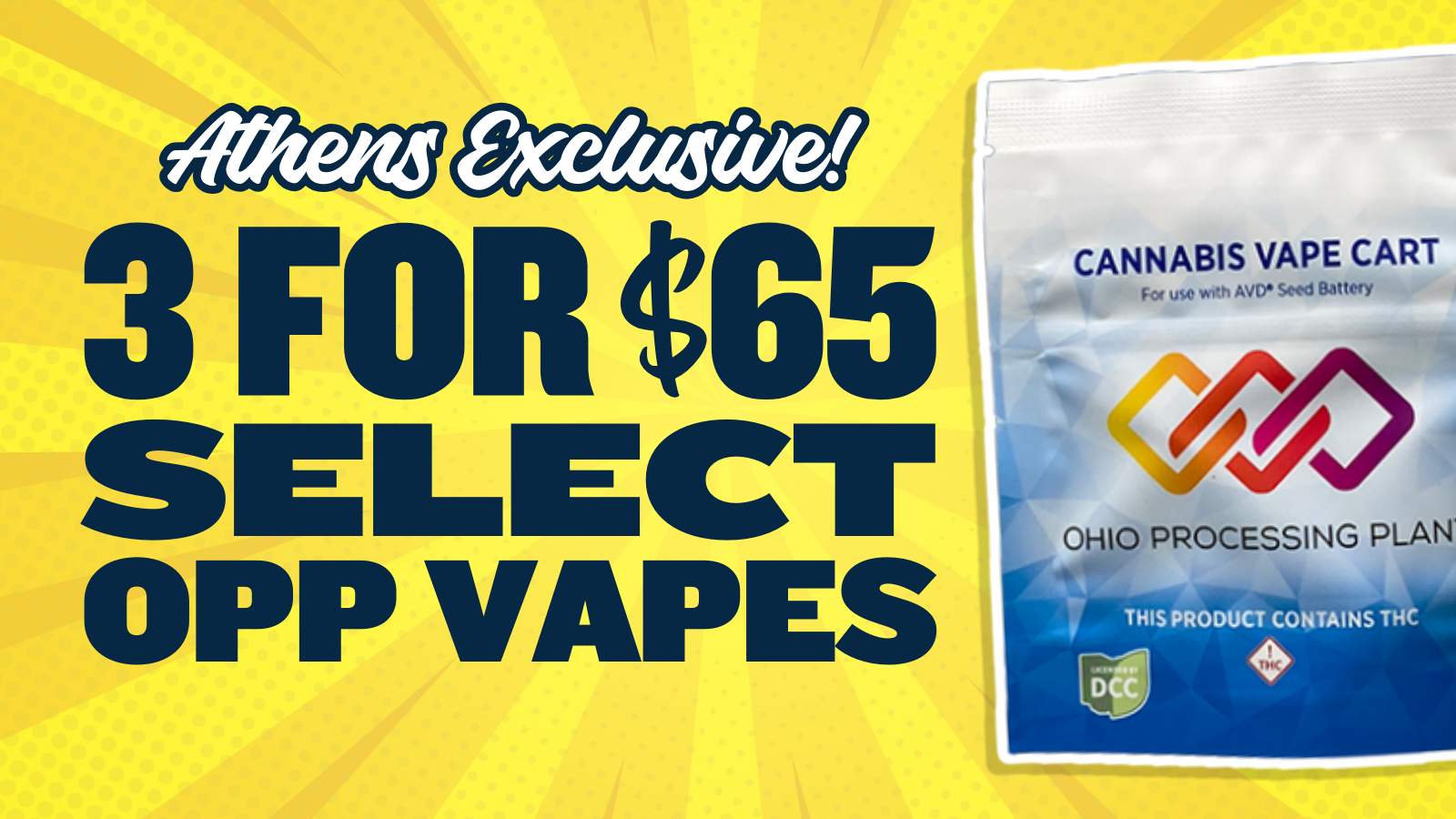 3 FOR $65 SELECT VAPES