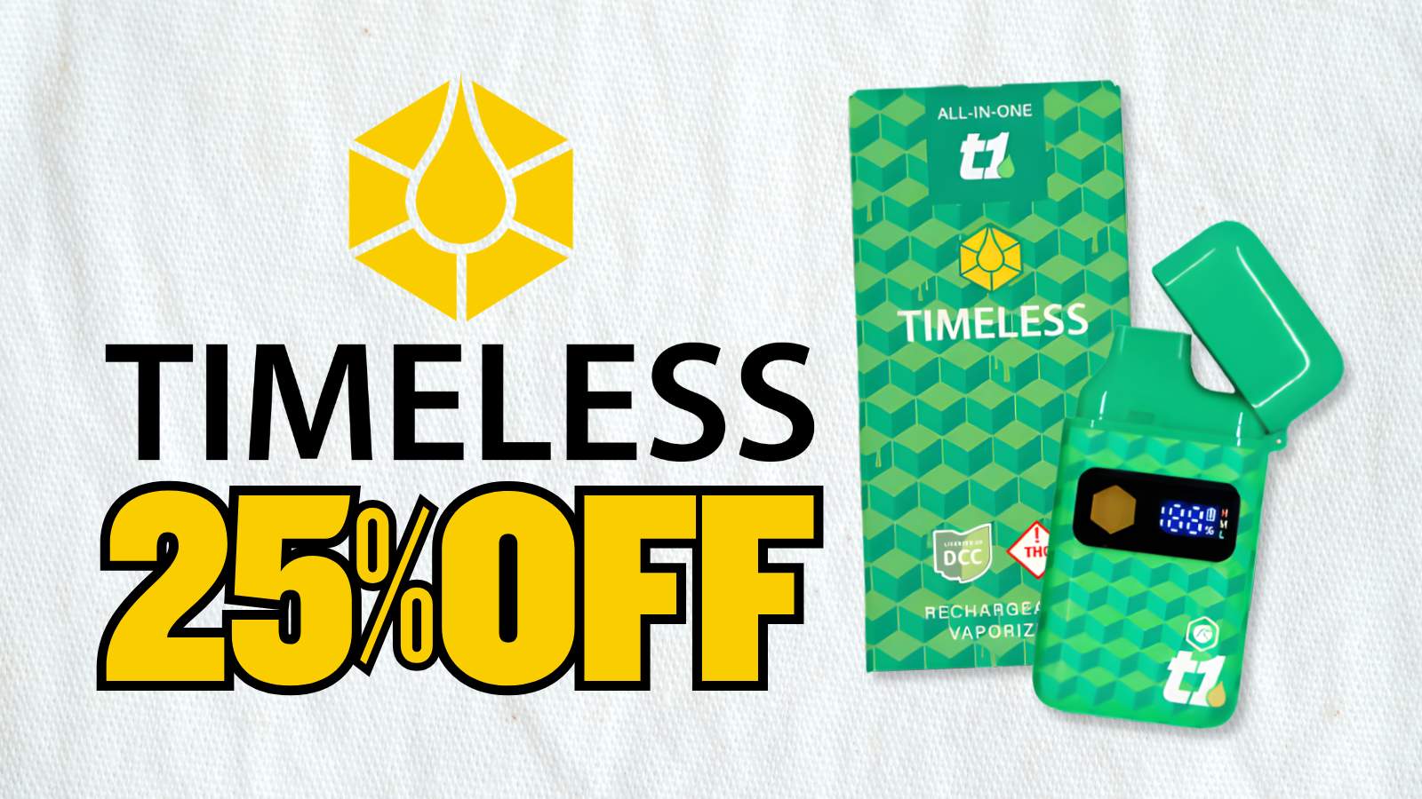 25% OFF TIMELESS