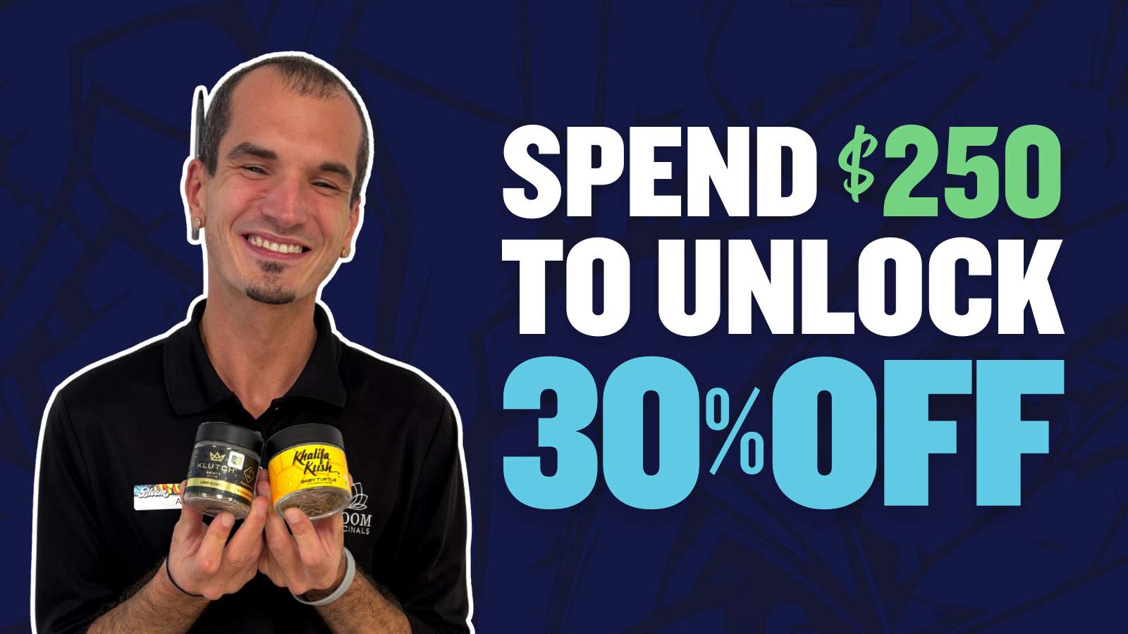 SPEND $250 GET 30% OFF