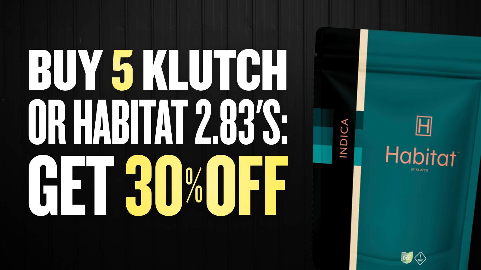 BUY 5 KLUTCH BRANDS 2.83G GET 30% OFF