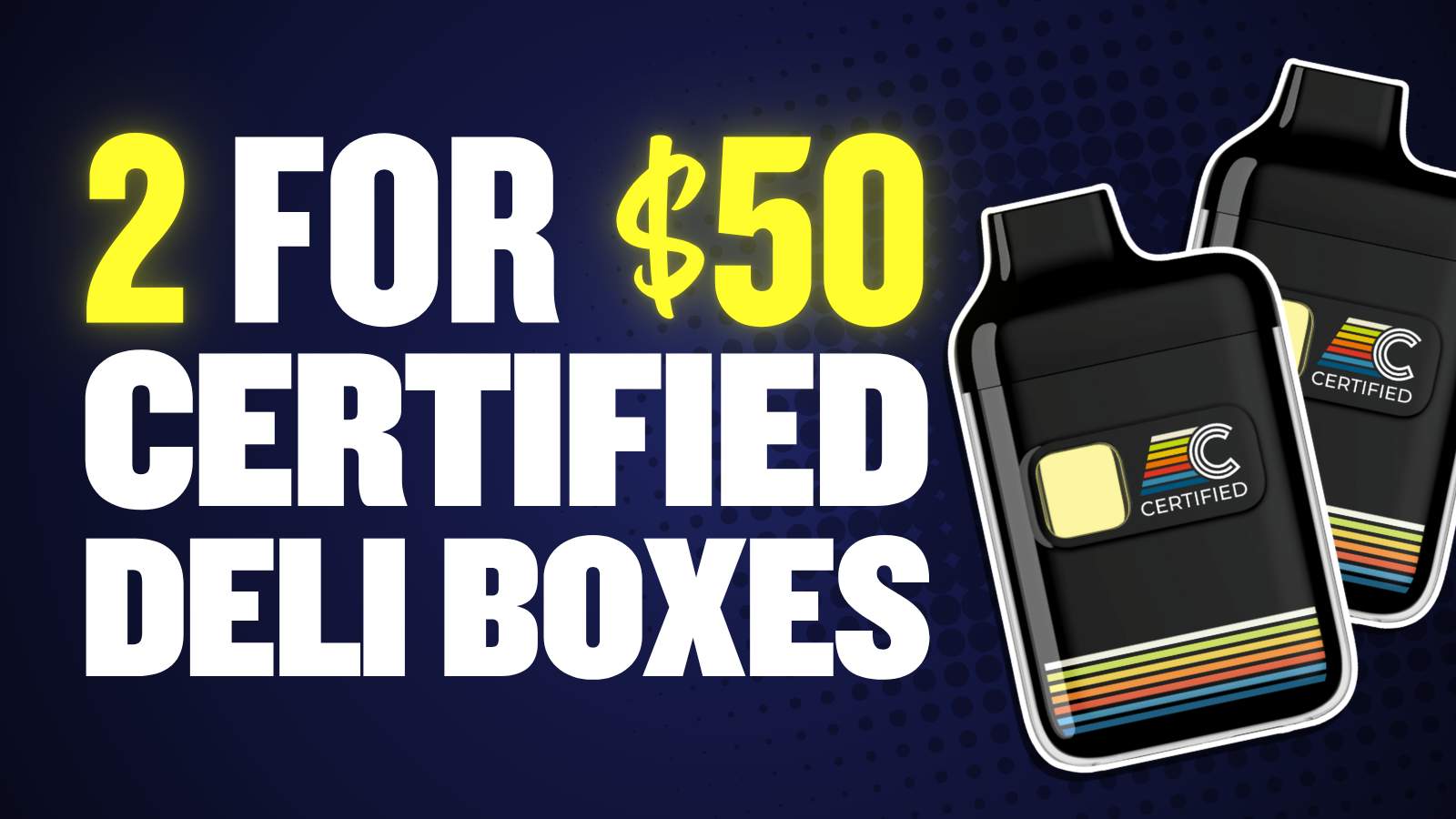 BUY 2 CERTIFIED DELI BOX DVPS FOR $50
