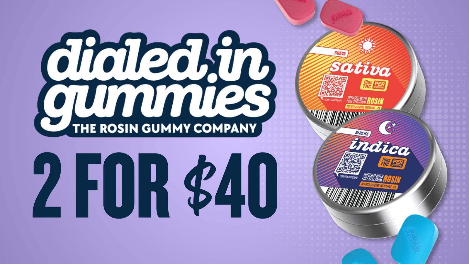 BUY 2 DIALED IN GUMMIES FOR $40