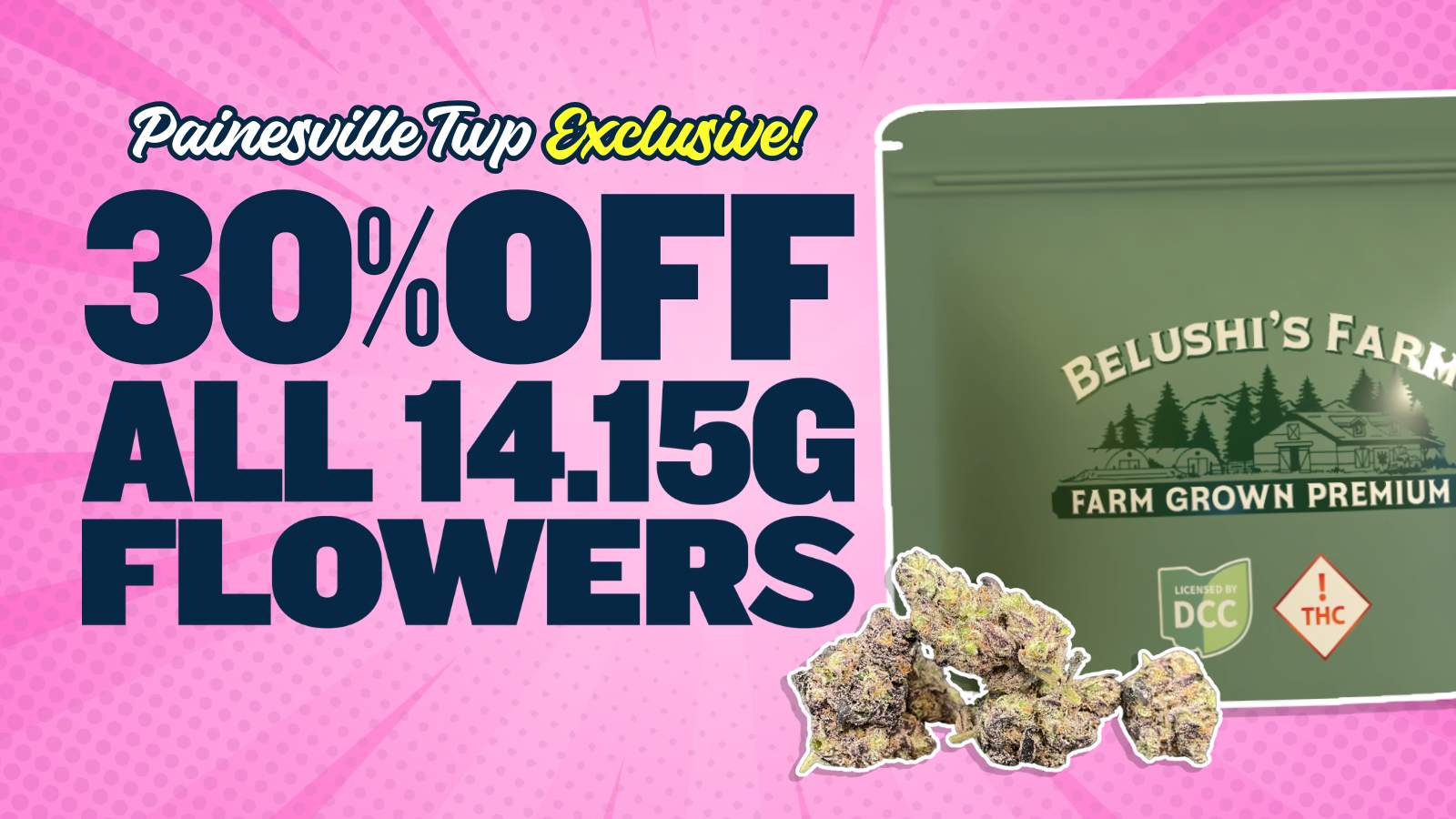 30% OFF ALL 14.15G FLOWER