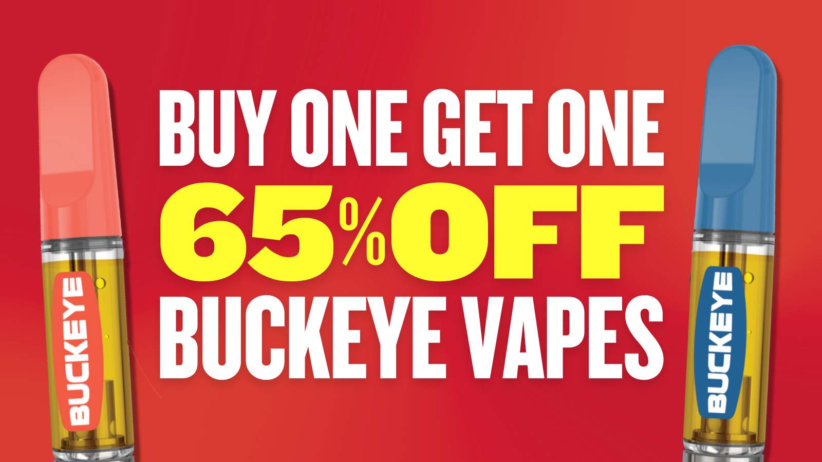 BUY 1 GET 1 65% OFF BUCKEYE VAPES