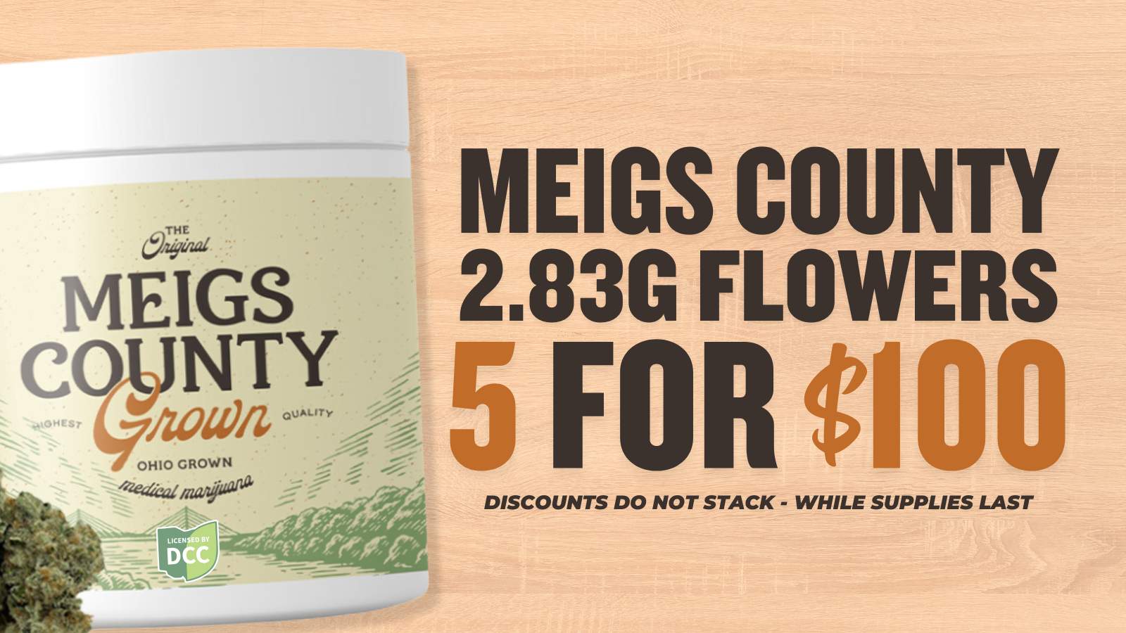 BUY 5 MEIGS COUNTY 2.83G FOR $100