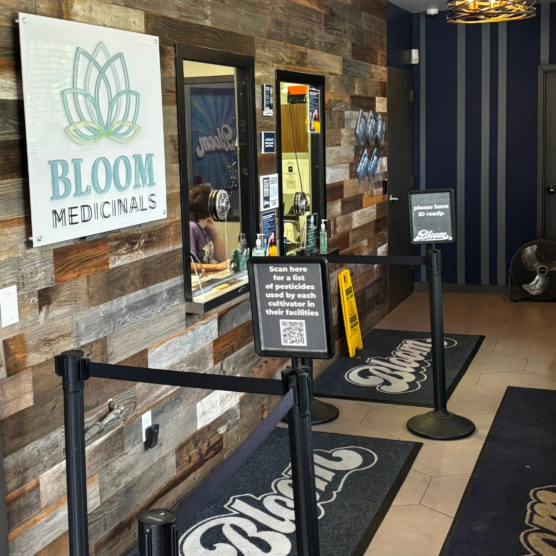 Bloom Akron medical and recreational marijuana dispensary-front-check-in-area