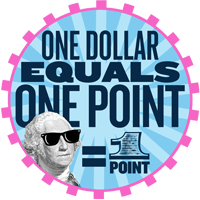 one point badge